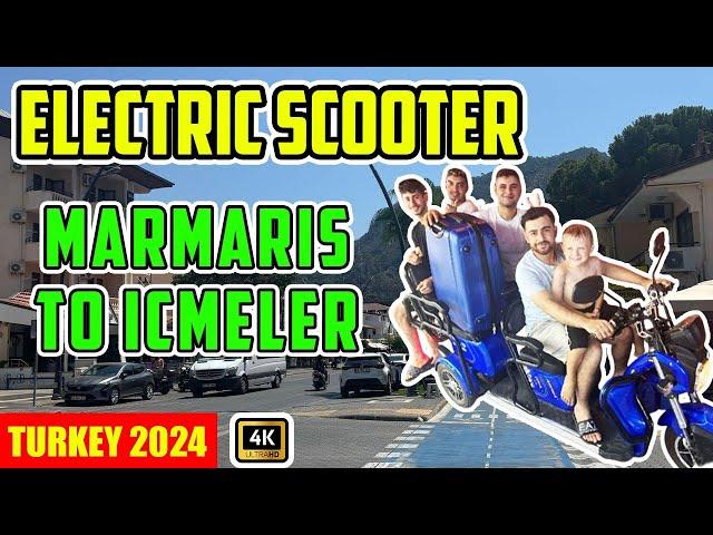 Marmaris to Icmeler on an Electric Scooter with Dad Loves Food - Live Footage