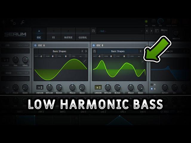 Serum Tutorial: LOW Harmonic Sub Bass (Sound Design Guide)