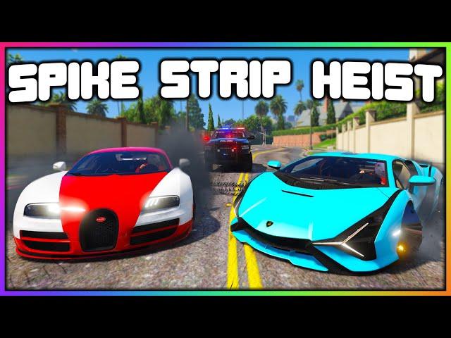 GTA 5 Roleplay - STEALING CARS WITH SPIKE STRIPS | RedlineRP