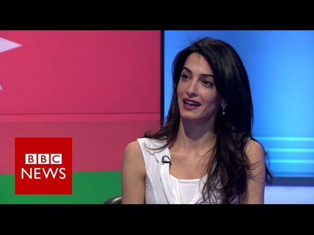 Amal Clooney: 'Why I'm defending Azerbaijani journalist (Khadija Ismayilova)' - BBC News