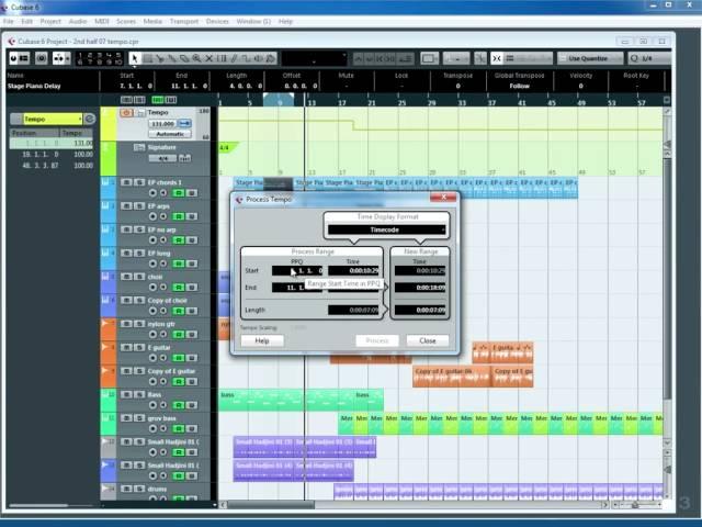 Signature / Tempo Track & Time Warp Tool  -  Cubase 6 Advanced