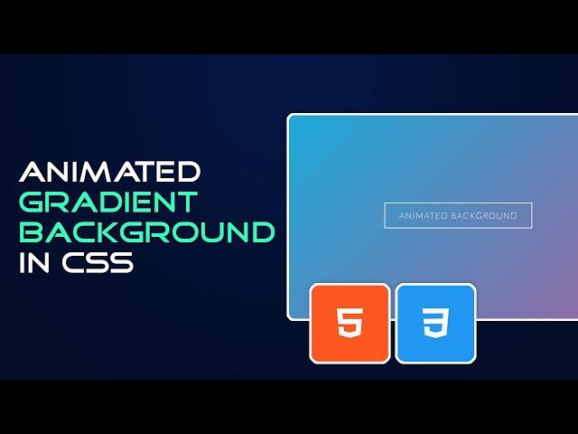 Pure CSS Animated Gradient Background | HTML and CSS Tutorial