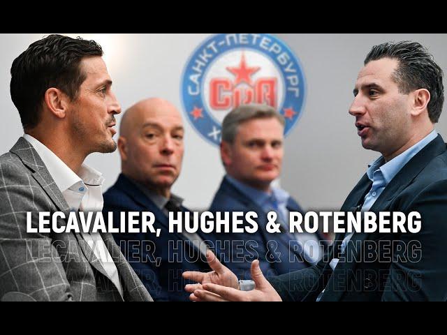 Лекавалье и Хьюз на СКА Арене | Lecavalier & Hughes visiting SKA Arena with R.Rotenberg ENG. RUS sub