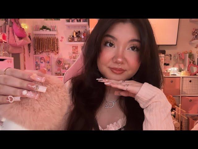 ASMR  tapping with long nails ⋆˚˖°