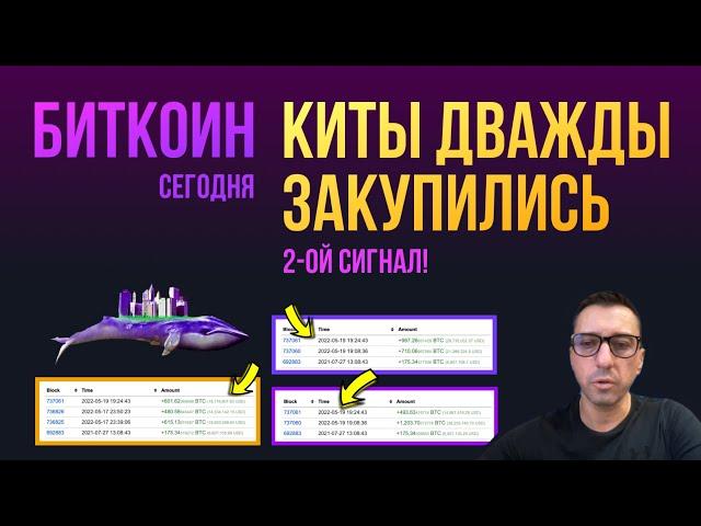 БИТКОИН КИТЫ ДВАЖДЫ ЗАКУПИЛИСЬ [2-ой сигнал]