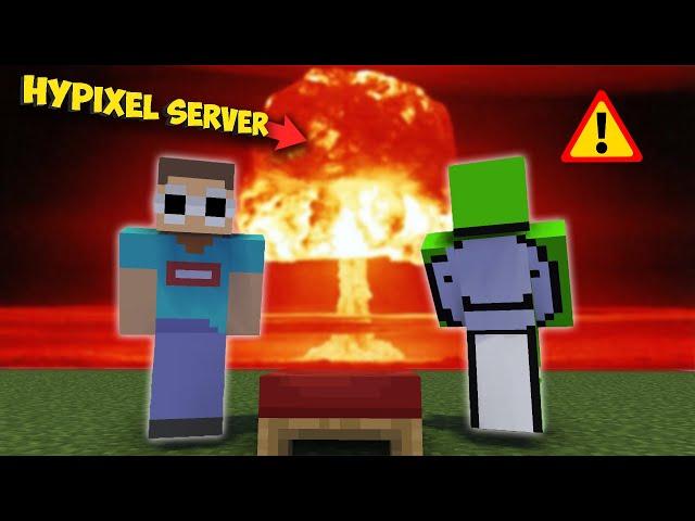 Dream Team Destroy Hypixel Server Playing Bedwars Ft. Dream Quackity, BadBoyHalo