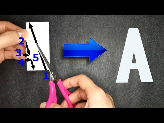 Letter Cutting Tutorial from A to Z for Beginners (Uppercase) | Part 1 of 2