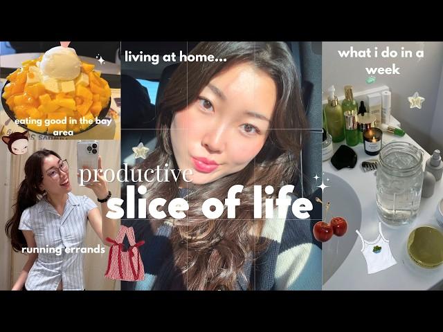 slice of life: what life is like living at home in my 20s  (running errands, eating, cozy vibes) 