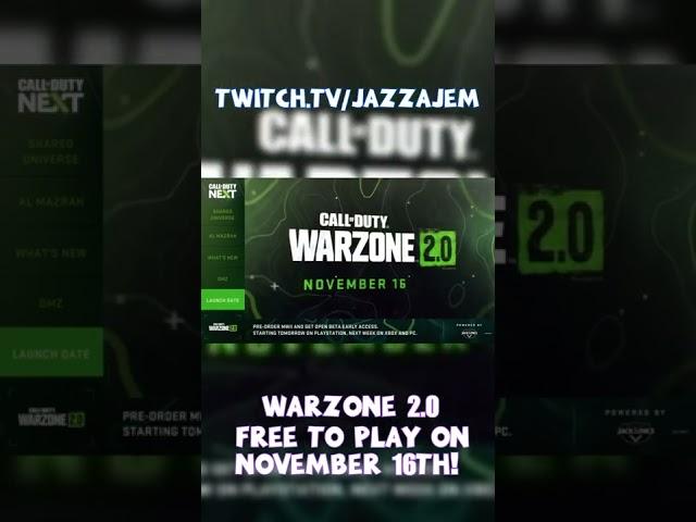 WARZONE 2 0 FREE TO PLAY ON NOVEMEBER 16TH! | CALL OF DUTY WARZONE 2.0!