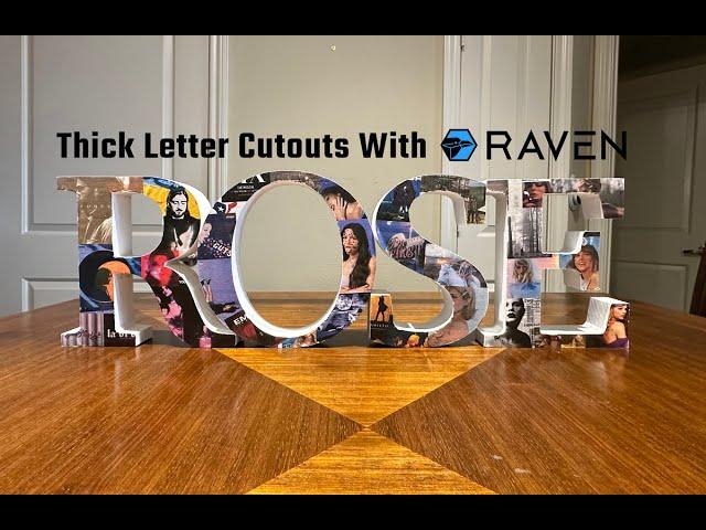 Deep Letter Cutouts with RAVEN CNC