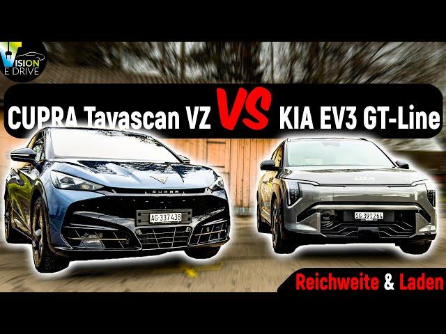 Cupra Tavascan VZ vs. KIA EV3 - Who charges faster? Who drives further? Is there a surprise?