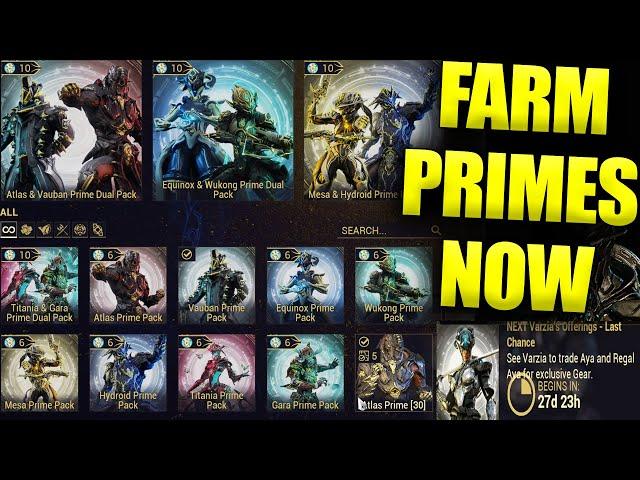 Warframe Prime Resurgence beginners Guide! Farm Prime Warframes Weapons And Cosmetics!!!