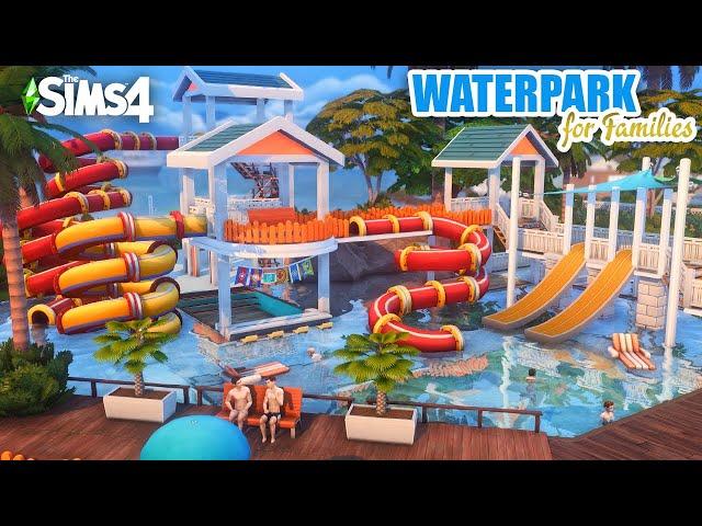 Sims 4 GROWING TOGETHER: WATERPARK FOR FAMILIES [No CC] | Kate Emerald