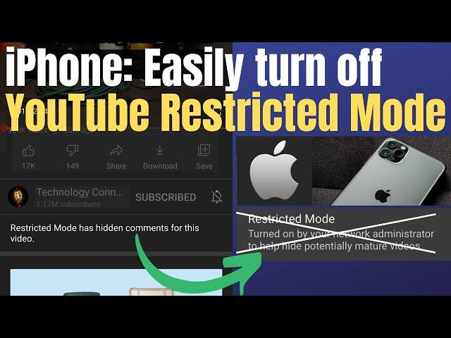 How to turn off YouTube Restricted Mode on iPhone/iPad/iOS on Public Wifi. Easy & free fix!