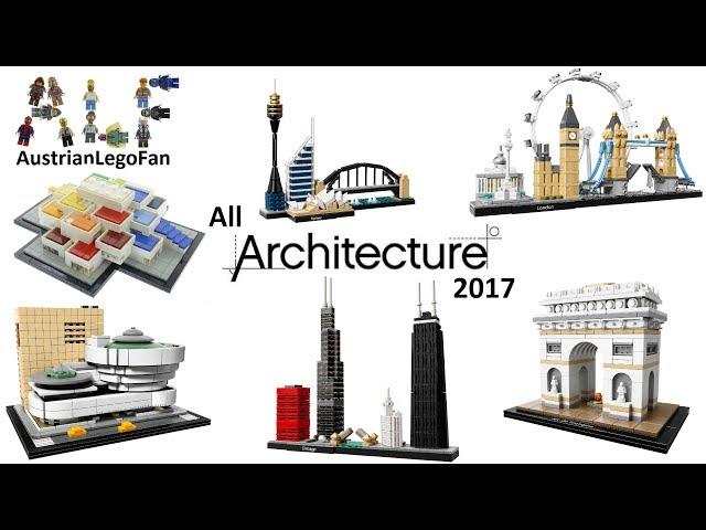 All Lego Architecture Sets 2017 Complete Collection - Lego Speed Build Review