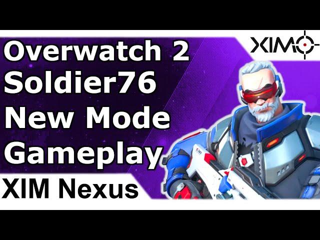 XIM Nexus - Overwatch 2 gyro/motion aiming Full Gameplay Soldier76