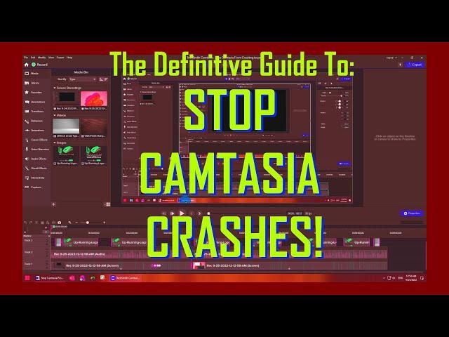 SOLVED: Stop Camtasia From Crashing