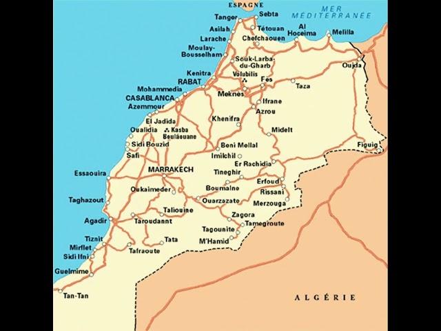 map of Morocco