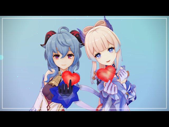 【MMD Genshin Impact】Ganyu & Kokomi - 「Sparkle」