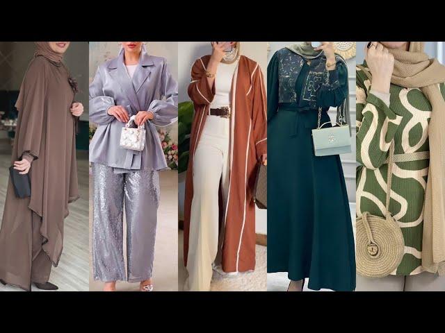 موضة شتاءوربيع محجبات 2024إطلالات وتنسيقات رمضان العيد انيقةmodern hijab/hijab outfits/hijab style