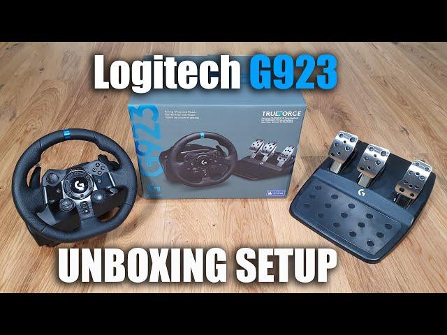 Logitech G923 steering wheel for a PS4/PS5/PC Unboxing and Setup