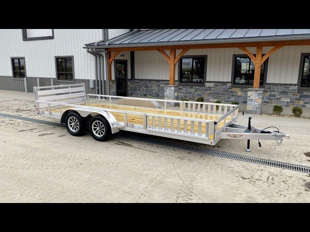 2021 H&H 7x18' TRSA Aluminum ATV Utility Landscape Trailer 7000# GVW