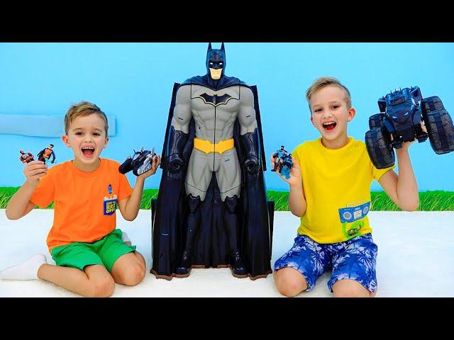 Vlad and Niki help Batman and his friends save the Batcave