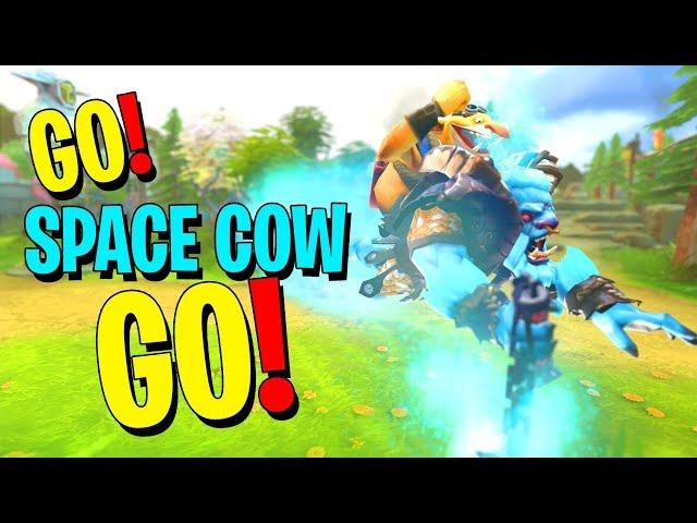 Techies & Space Cow Unite! - DotA 2 Funny Moments