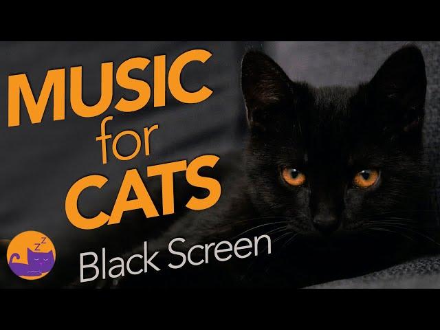 Black Screen + Cat Music for Deep Sleep (8 HOURS)