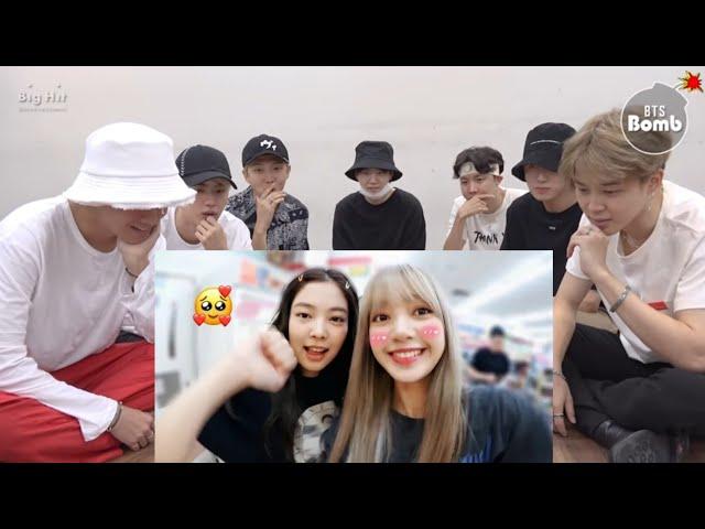 BTS REACTION TO JENLISA FUNNY MOMENTS 