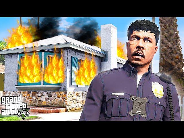 ПЛОХОЙ СОСЕД! ГАНГСТЕРЫ СОЖГЛИ ДОМ КОПА ► GTA 5 Жизнь Полицейского #2