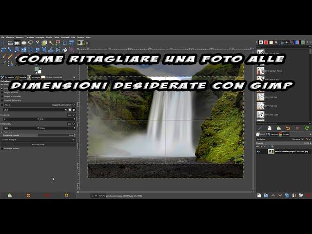 Come ritagliare una immagine alle dimensioni desiderate con Gimp