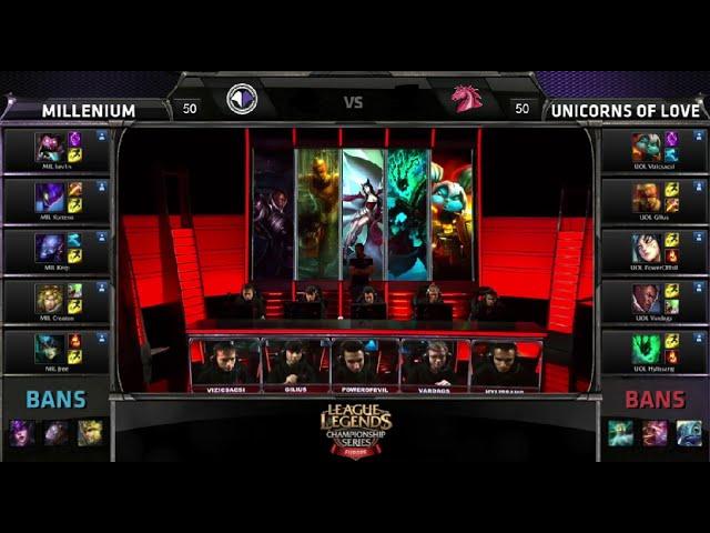 Millenium vs Unicorns of Love | Game 3 Season 5 EU LCS Spring Promotion/Relegation | MIL vs UOL G3