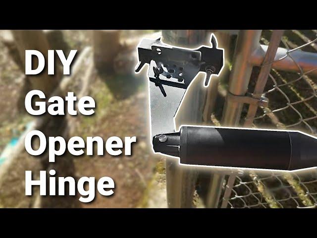 DIY Chain Link Fence Gate Opener -Install Swing Gate Opener for Driveway ( Bulldog Hinge)