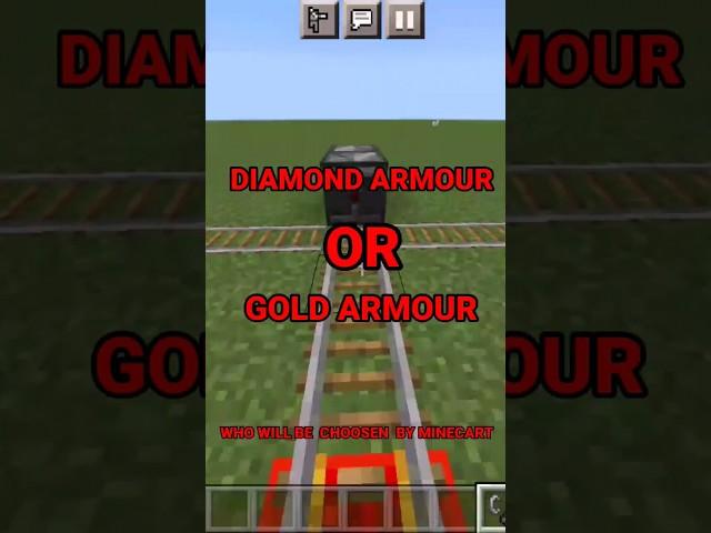 DIAMOND ARMOR VS GOLD ARMOR !! #shorts #trending #viral #minecraft #minecraftshorts