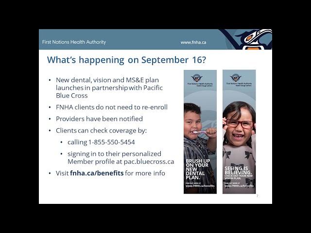 First Nations Health Benefits Pacific Blue Cross Information Webinar