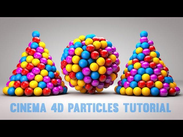 Cinema 4D R18 Tutorial - C4D Particle Emitters Tutorial | C4D Tutorial