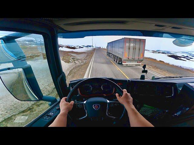 POV Driving Scania S520 V8 - E134 Haukelifjell   HD 1080p