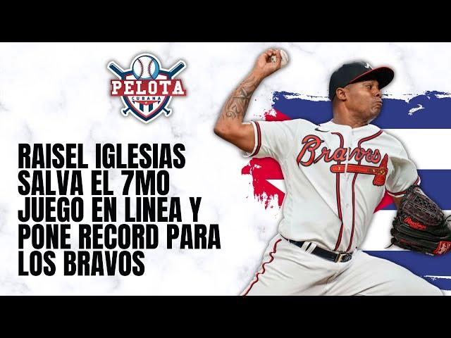 Raisel Iglesias con inicio perfecto en el bullpen de los Bravos