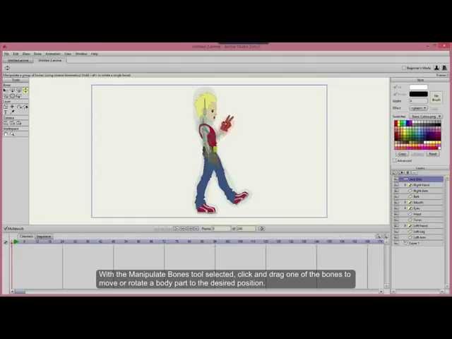 Anime Studio Debut 11 - Manipulate Bones - Tutorial