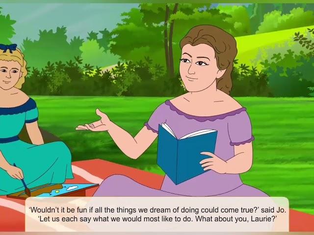 Dreams Of the Future by Louisa Alcott.New Broadway English Story 7th in Hindi explanation Animation