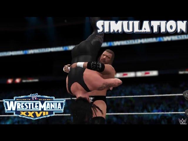 WWE 2K16 SIMULATION: Undertaker vs Triple H | Wrestlemania 27 Highlights