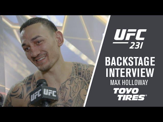 UFC 231: Max Holloway - "I had to Keep Punching Him in the Face"