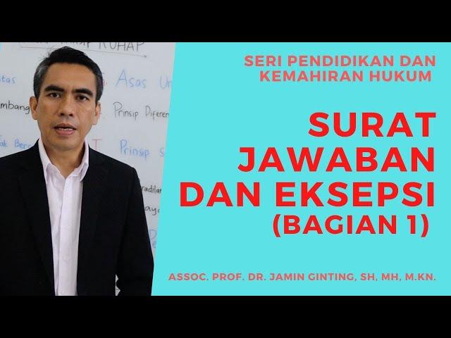 SURAT JAWABAN DAN EKSPESI BAGIAN 1