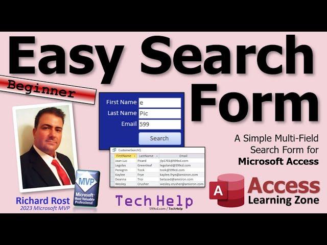 A Simple Multi-Field Search Form for Microsoft Access with Zero Programming