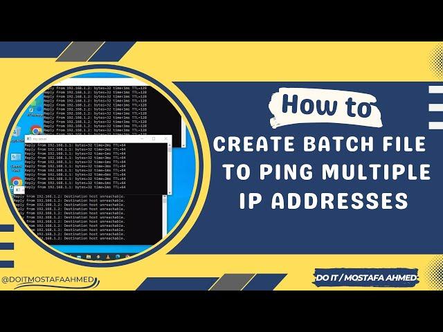 How to Use a Batch File to Ping Multiple IP Adresses