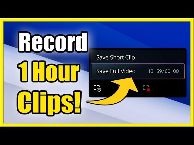 How to Record PS5 Video Clips up to 1 Hour Long (Easy Tutorial)