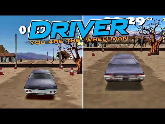 Driver | PS1 (Enhanced) vs PC : Desert Map Comparison