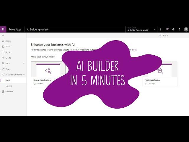 AI Builder in 5 minutes