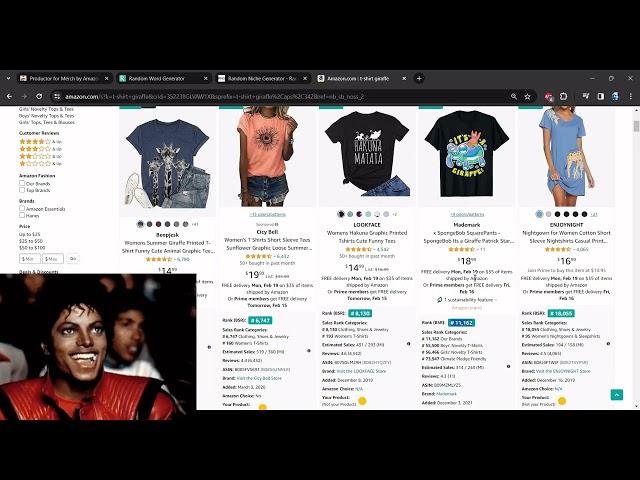 Merch by Amazon Niche and Keywords Research